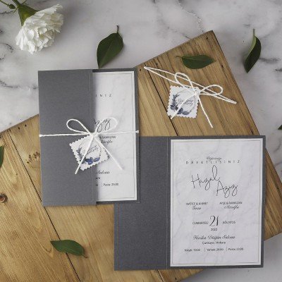 Düğün - Nişan Davetiyesi Eko Polen 40133